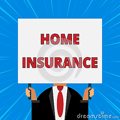 Handwriting text writing Home Insurance. Concept meaning Covers looses and damages and on accidents in the house Just Stock Photo