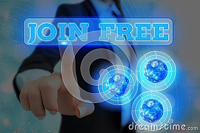 Handwriting text writing Join Free. Concept meaning the act or an instance of joining a group or organization Elements of this Stock Photo