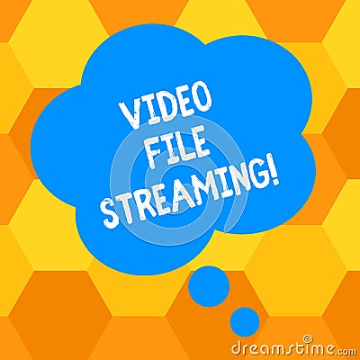 Handwriting text writing Video File Streaming. Concept meaning video be viewed online without being downloaded Blank Stock Photo