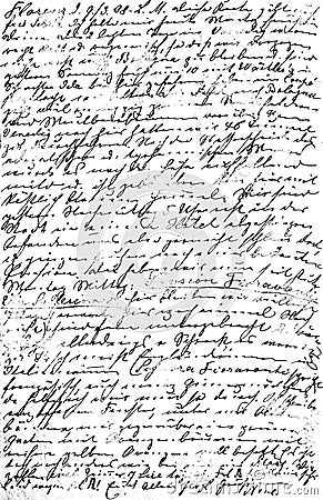 Handwritten text. Grunge paper texture background Stock Photo