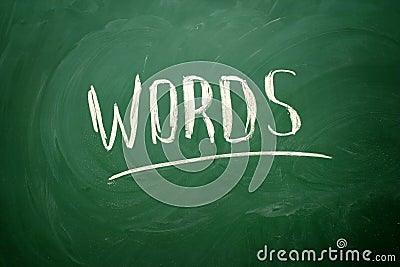 Handwritten Words word Stock Photo
