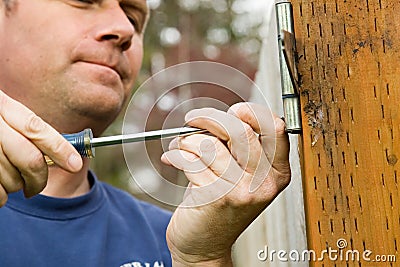 Handyman home repair projects Stock Photo