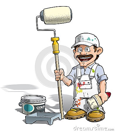 Handyman - Painter Vector Illustration