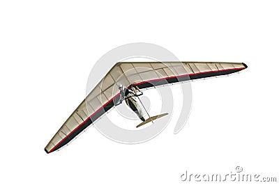 Hang glider wing with pilot Stock Photo