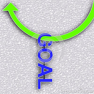 Hang on goal Stock Photo