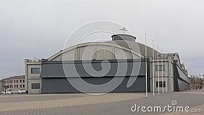 Hangars of Seaplane Harbour, maritime museum in Tallinn Editorial Stock Photo