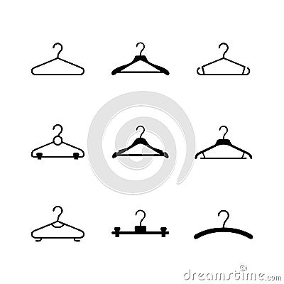 Hanger clothes icon vector. hanger clothes icon simple and modern for app, web and design. Vector Illustration
