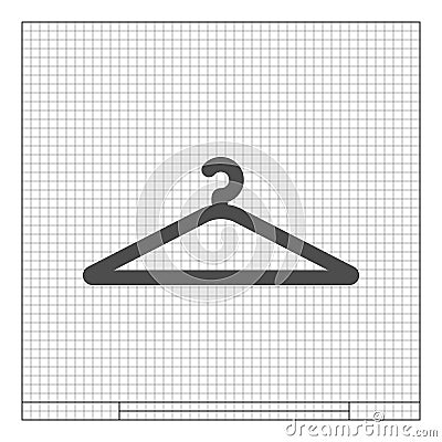 Hanger flat icon Cartoon Illustration