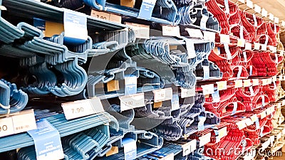 Hanger on shelf Editorial Stock Photo