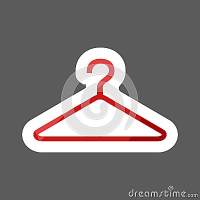 Hangers. Vector colored sticker icon hangers. Layers grouped fo Vector Illustration