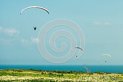 paragliding Stock Photo