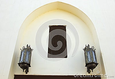 HANGING ARABIC LAMPS Stock Photo