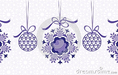 Hanging baubles Vector Illustration