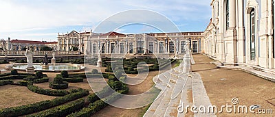 Hanging Gardens of the Palace of Queluz, Portugal Editorial Stock Photo