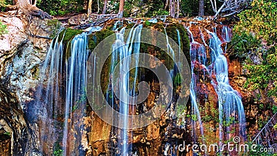 Hanging Lake Falls Stock Photo