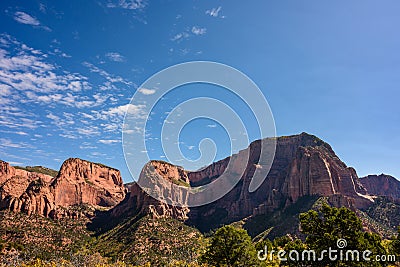 Hanging Valley in Kolob Canyon Stock Photo