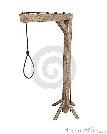 Hangman's gibbet Cartoon Illustration