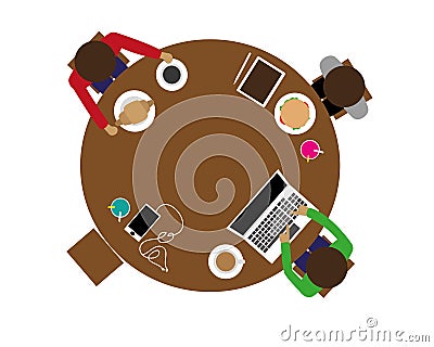 Hangout Vector Illustration