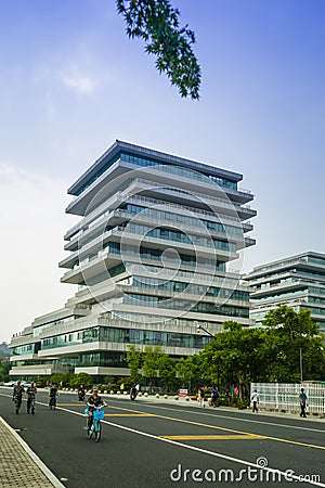 Hangzhou Normal University Architectural View Editorial Stock Photo