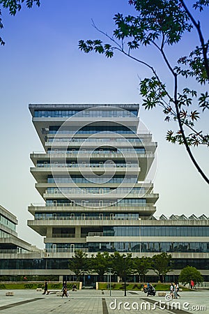 Hangzhou Normal University Architectural View Editorial Stock Photo