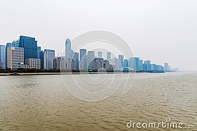 Hangzhou Qiantang river Stock Photo