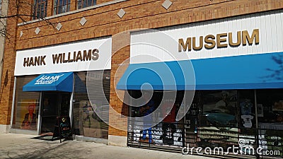 Hank Williams Museum Editorial Stock Photo