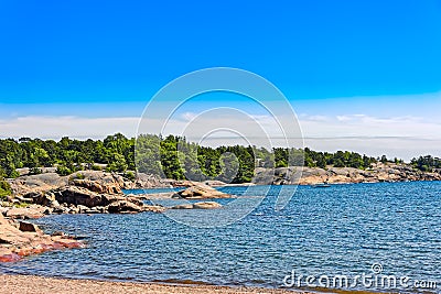 Hanko coastline Stock Photo