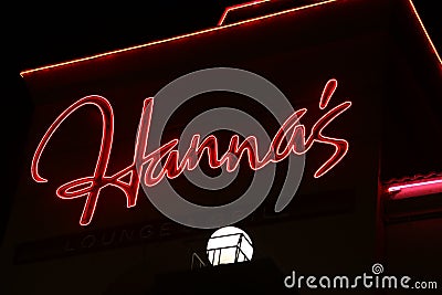 Hanna`s at Delta resort- Landmark Kelowna, BC- Tourism Editorial Stock Photo