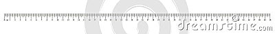 Measuring chart with 50 centimeters. Simple ruler scale with numbers. Length measurement math, distance, height. Vector Illustration