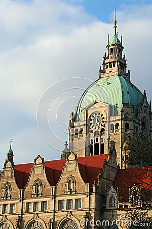 Hannover City Hall Stock Photo