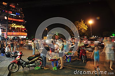Hanoi Night Market Editorial Stock Photo