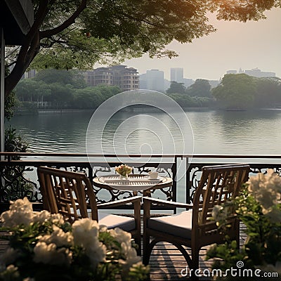 Hanoi's Lakeside Retreats Stock Photo