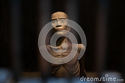 Isolation cell in Hoa Lo prison Editorial Stock Photo