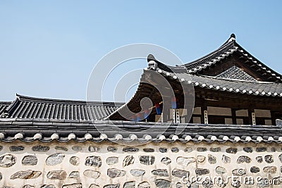 Hanok House Korea Stock Photo