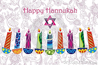 Hanukkah background Vector Illustration