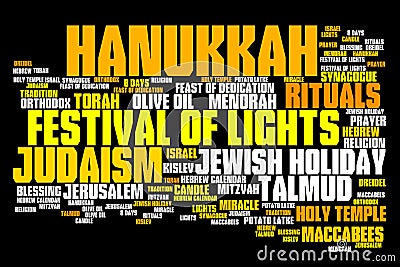 Hanukkah Cartoon Illustration