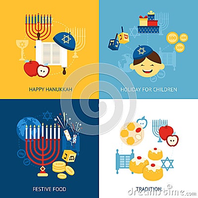 Hanukkah Design Concept Vector Illustration