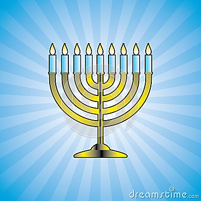 Hanukkah menorah - vector Vector Illustration