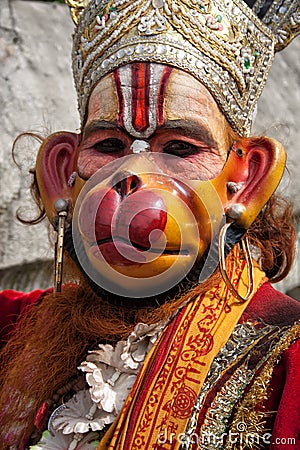 Hanuman of hindu epic ramayana Editorial Stock Photo