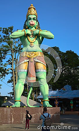 Hanuman Hindu god from front Editorial Stock Photo