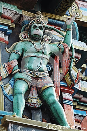 Hanuman - hindu God, king of monkeys Stock Photo