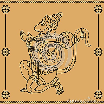 Hanuman Vector Illustration