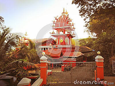 Hanuman temple, Panaji. Goa, India. Editorial Stock Photo