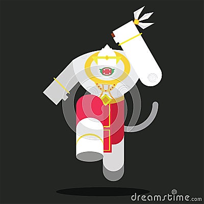 Hanuman Thai Vector Illustration