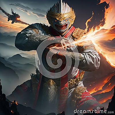 Hanuman Titan Stock Photo