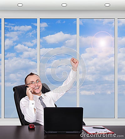 Hapiness manager Stock Photo