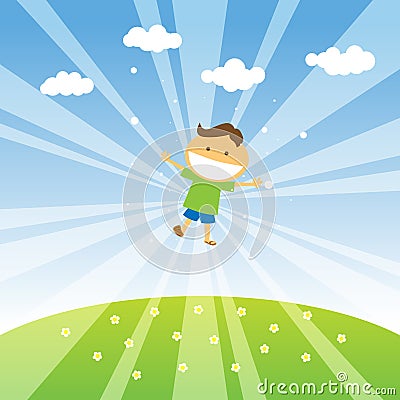 Happiness Vector Illustration