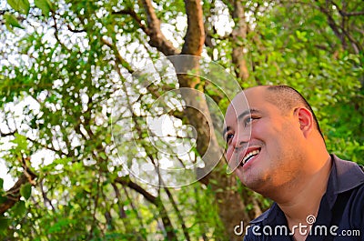 Happiness in the air Stock Photo