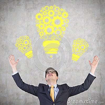 Happiness businessman Stock Photo