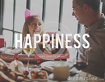 Happiness Cheerful Gift Laughter Smile Concept Stock Photo